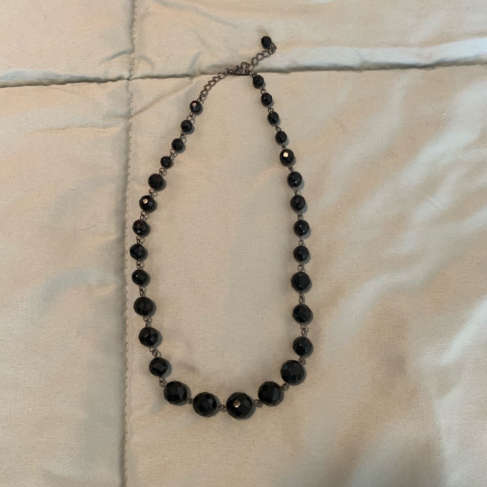 Forever 21 Black Beaded Necklace